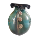 Vase artisanal, esprit costume h 26 cm, signé