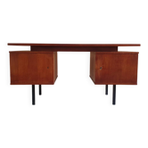 Rare desk H.H. de Klerk & ZN 1960s with original attributes and insert trays. H H De Klerk and Sons