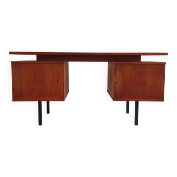 Bureau rare HH de Klerk & ZN des années 1960 avec attributs d'origine et plateaux. HH De Klerk and Sons