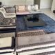 Ensemble Salon Mah Jong édition 'JP Gaultier' Roche Bobois, table + tapis