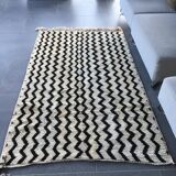 Carpet taznakht black and white, 200 x 125