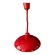 Vintage Space Age red metal pendant light