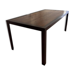 table à manger en chêne - acier