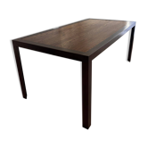 Table à manger en chêne massif et acier