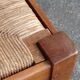 Tabouret paillé en chêne