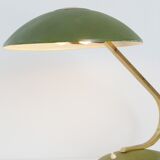 Important khaki saucer 1950 vintage 50's rockabilly desk lamp desk lamp