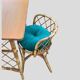 Rattan desk and chair 1960