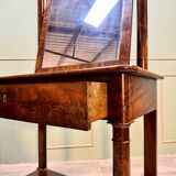 Dressing Table In Flamed Mahogany From The Empire Period 19th Century