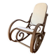 White terry fabric rocking chair