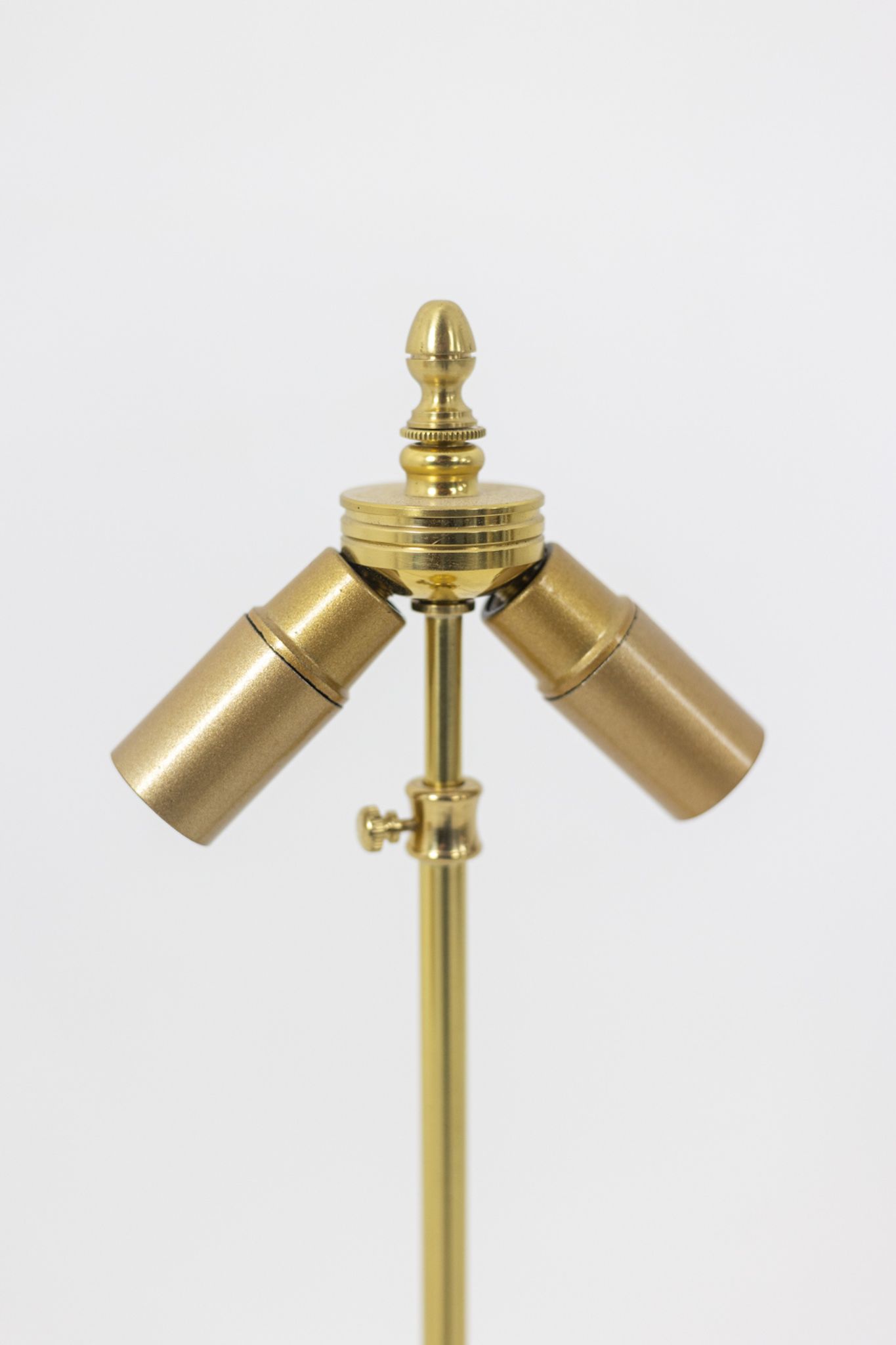 Pair of white and bronze porcelain lamps, circa 1880
