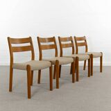 Chaises de Salle à Manger Mid-Century en Teck par EMC, Danemark, années 60, Set de 4