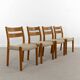 Chaises de Salle à Manger Mid-Century en Teck par EMC, Danemark, années 60, Set de 4