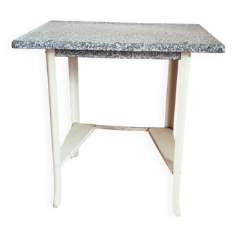 Enameled side table