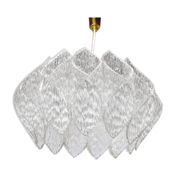 Lustre space age, effet givré en bakélite, France, 1970