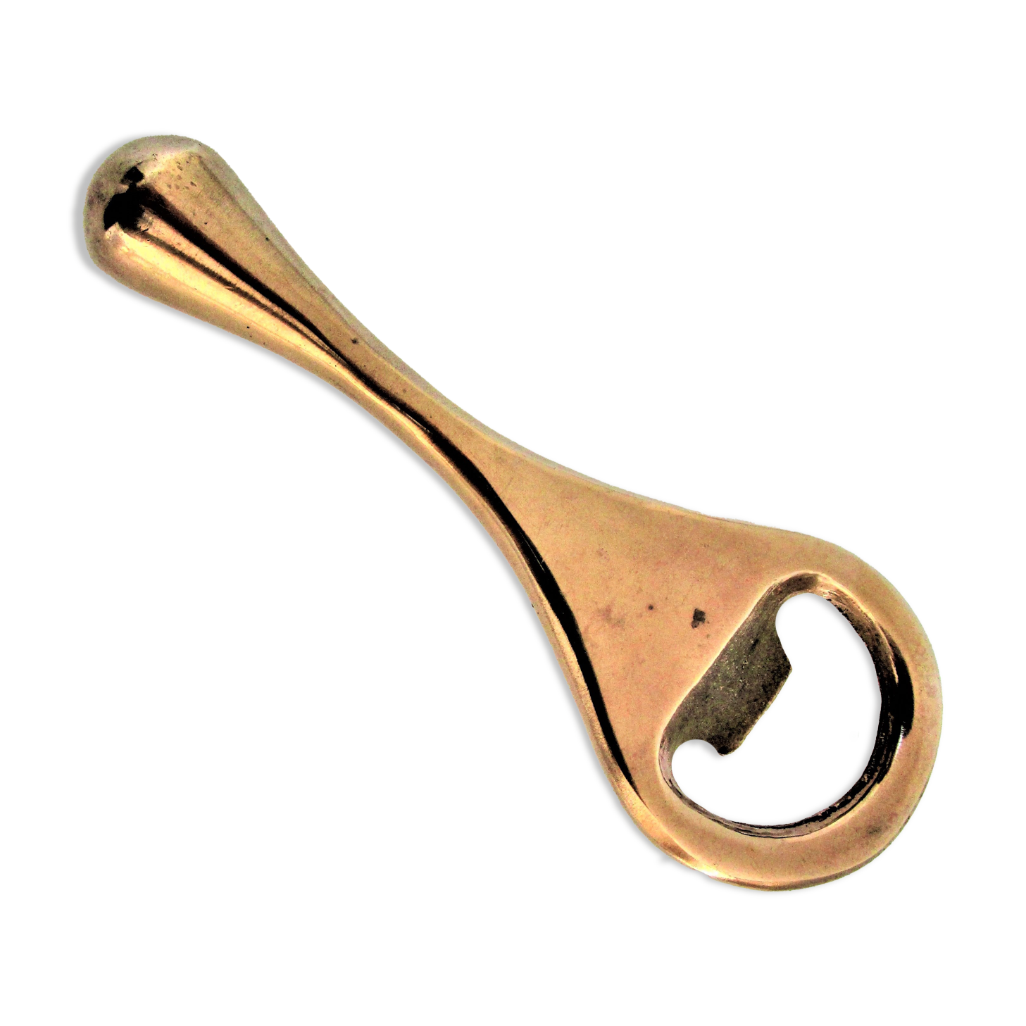 Modernist solid brass bottle opener by Carl Auböck
