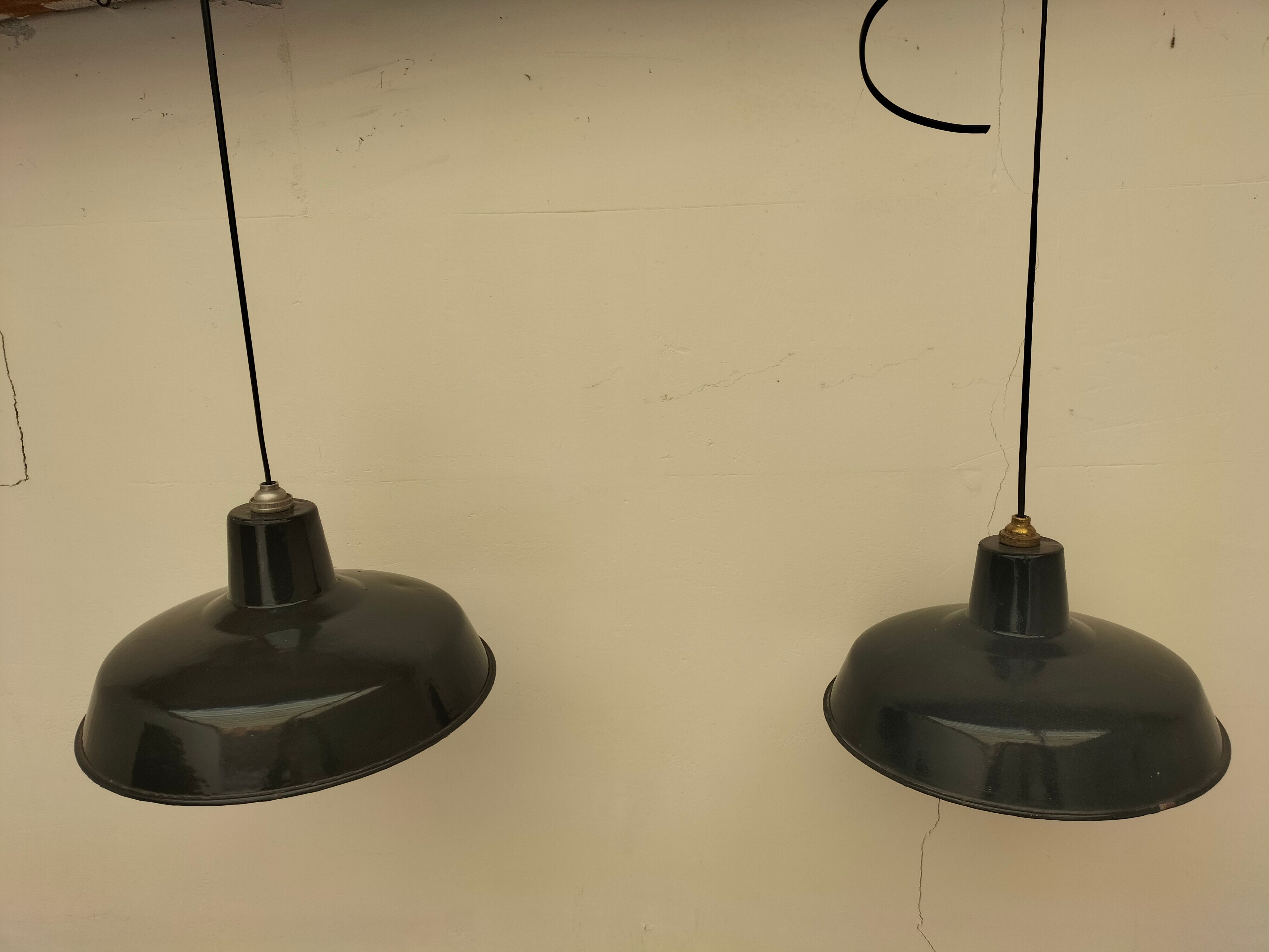 Pair of antique lamps