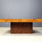 Hollywood regency hidden bar coffee table, 1970s