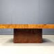 Table basse de bar cachée Hollywood Regency, années 1970