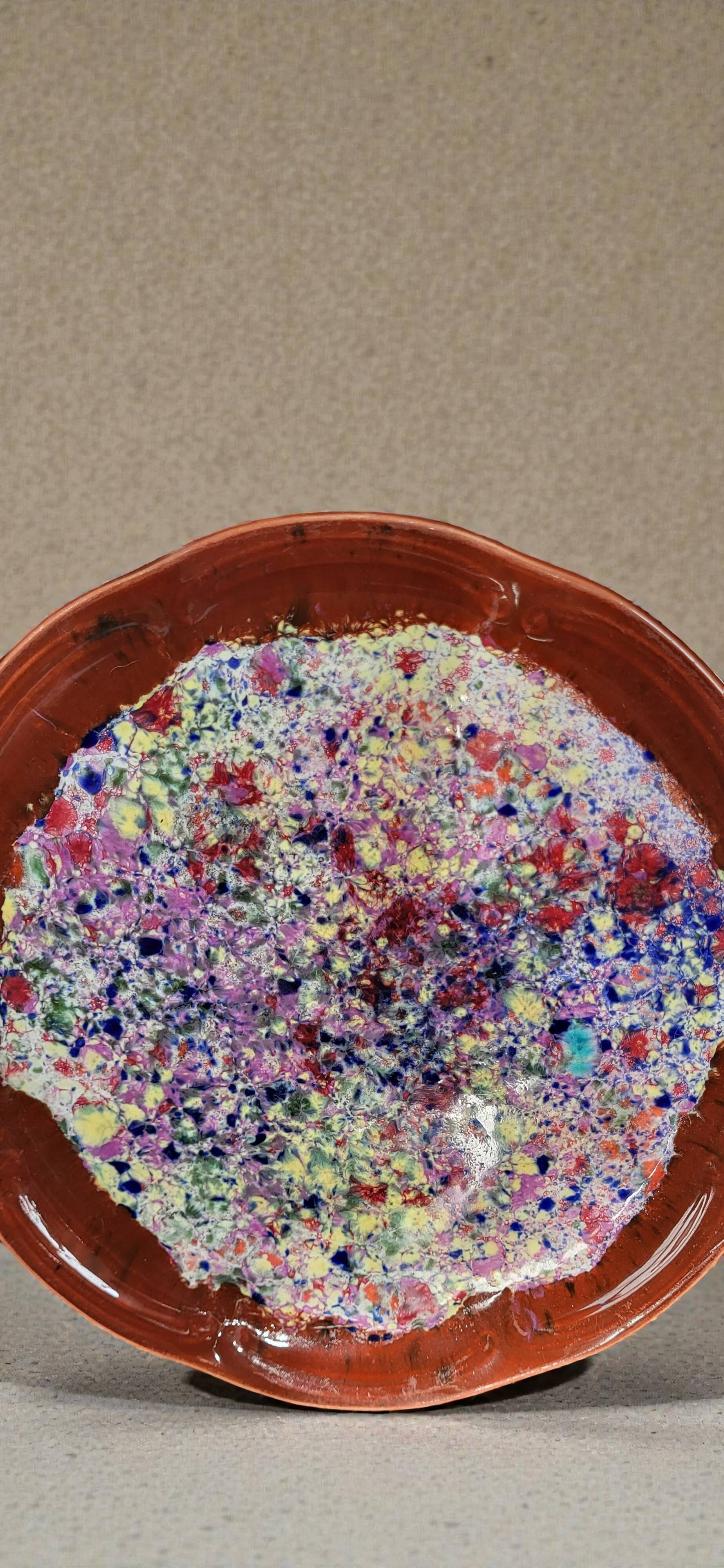 Stoneware dish from the Morvan