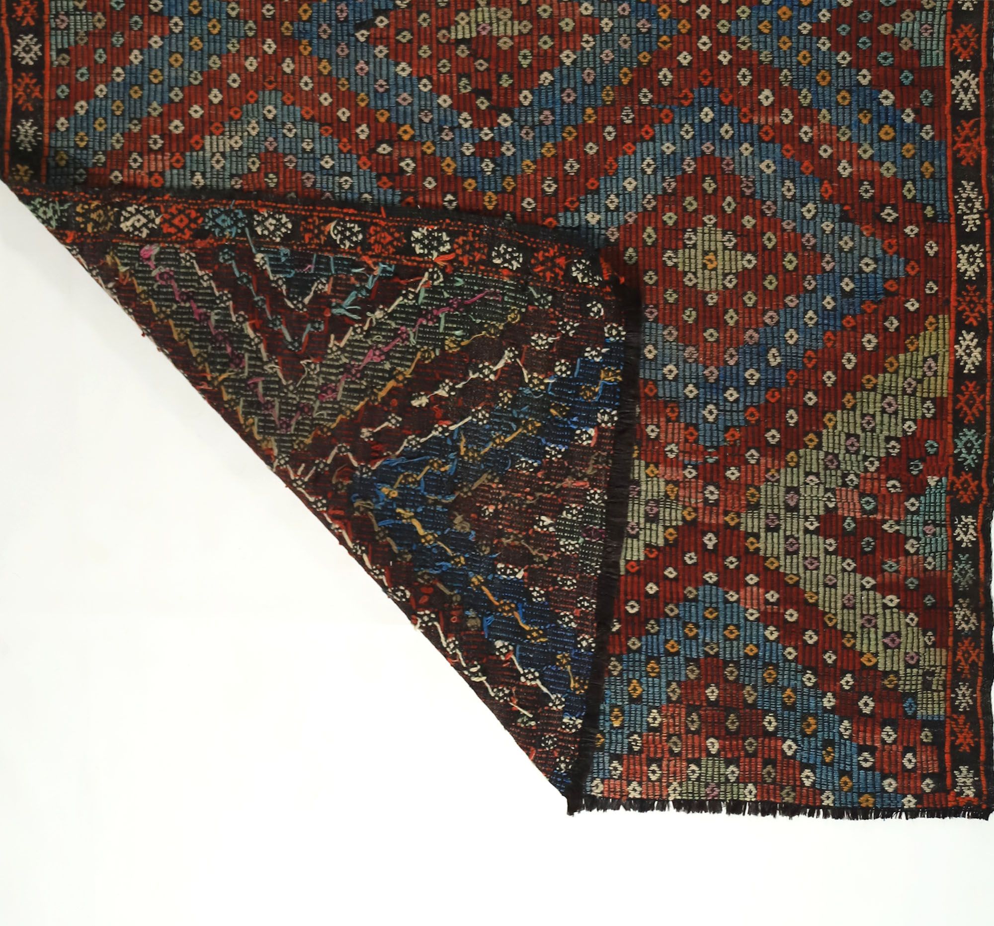 Anatolian handmade kilim rug 270 cm x 160 cm