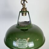 Industrial Green Enamel Factory Pendant Lamp from Coolicon, 1950s