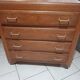 Old vintage chest of drawers Scandinavian compass feet