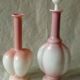 Antique opaline glass decanters, late 19th century