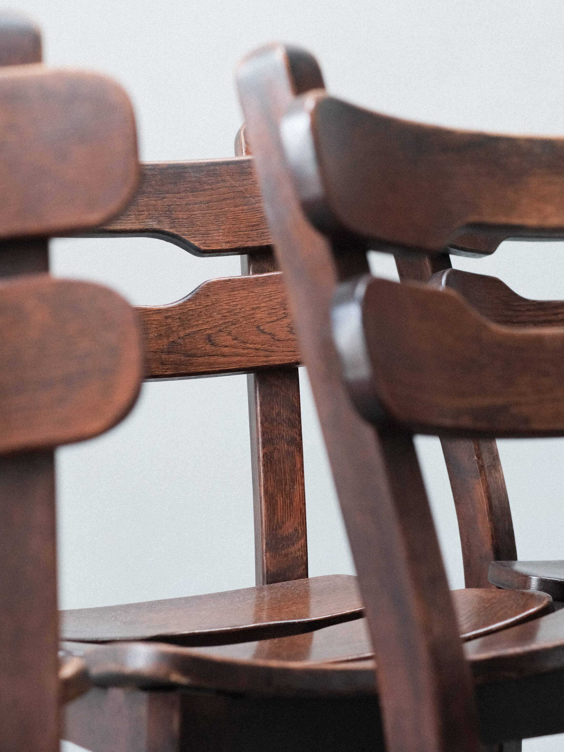6 chaises de salle à manger dans le style de Dittmann & Co.