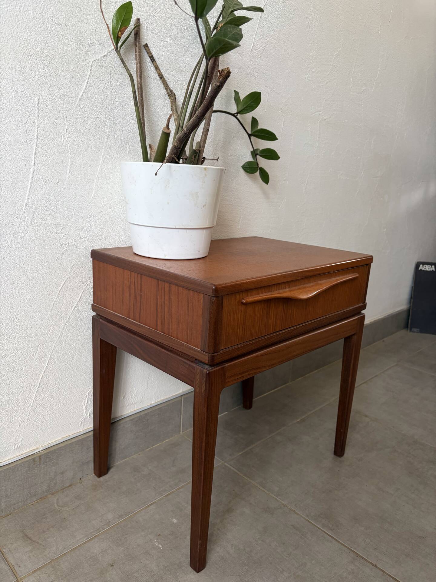 Vintage bedside table from the 1960s.