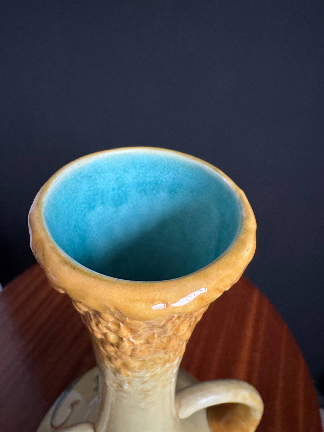 Art Nouveau ceramic vase by Gustave de Bruyn