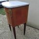 Antique vintage Louis XVI bedside table