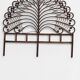 Large "Peacock" rattan headboard – Peacock model – France, 1970s