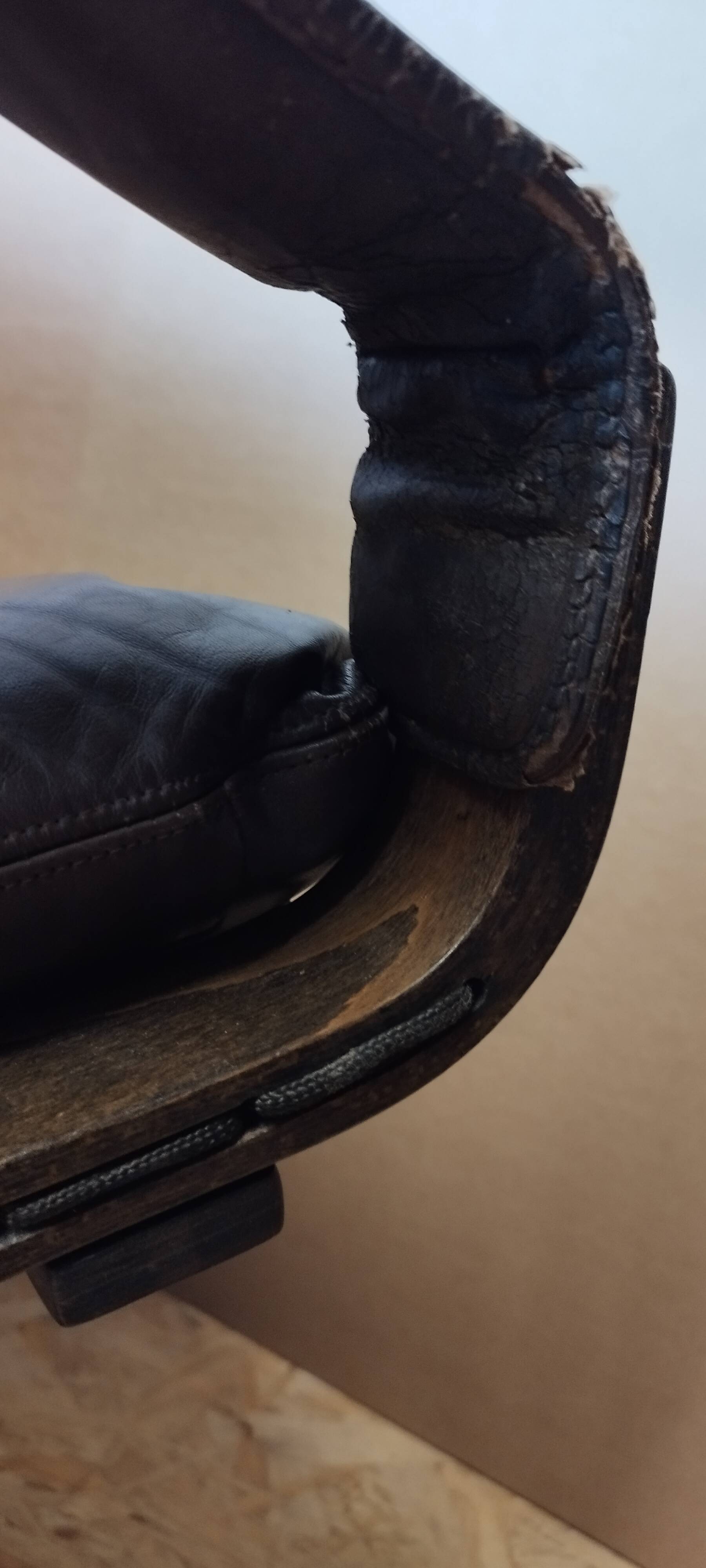 Fauteuil en cuir Westnofa Siesta par Ingmar Relling, 1960