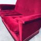 Hollywood Regency Style Fuchsia Velvet 2-Seat Sofa with Fringe, 1960s