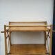 Vintage Foldable Pine Wood Serving Cart