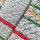 Ensemble nappe et 11 serviettes coton damassé vintage
