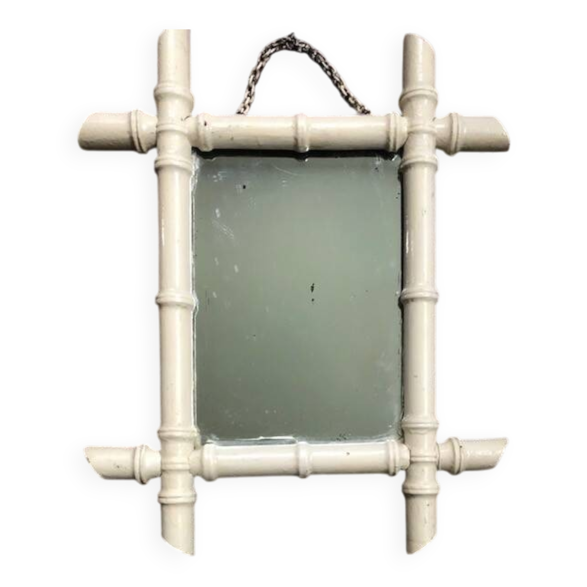 vintage bamboo mirror