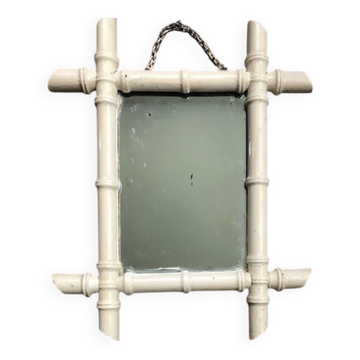 vintage bamboo mirror