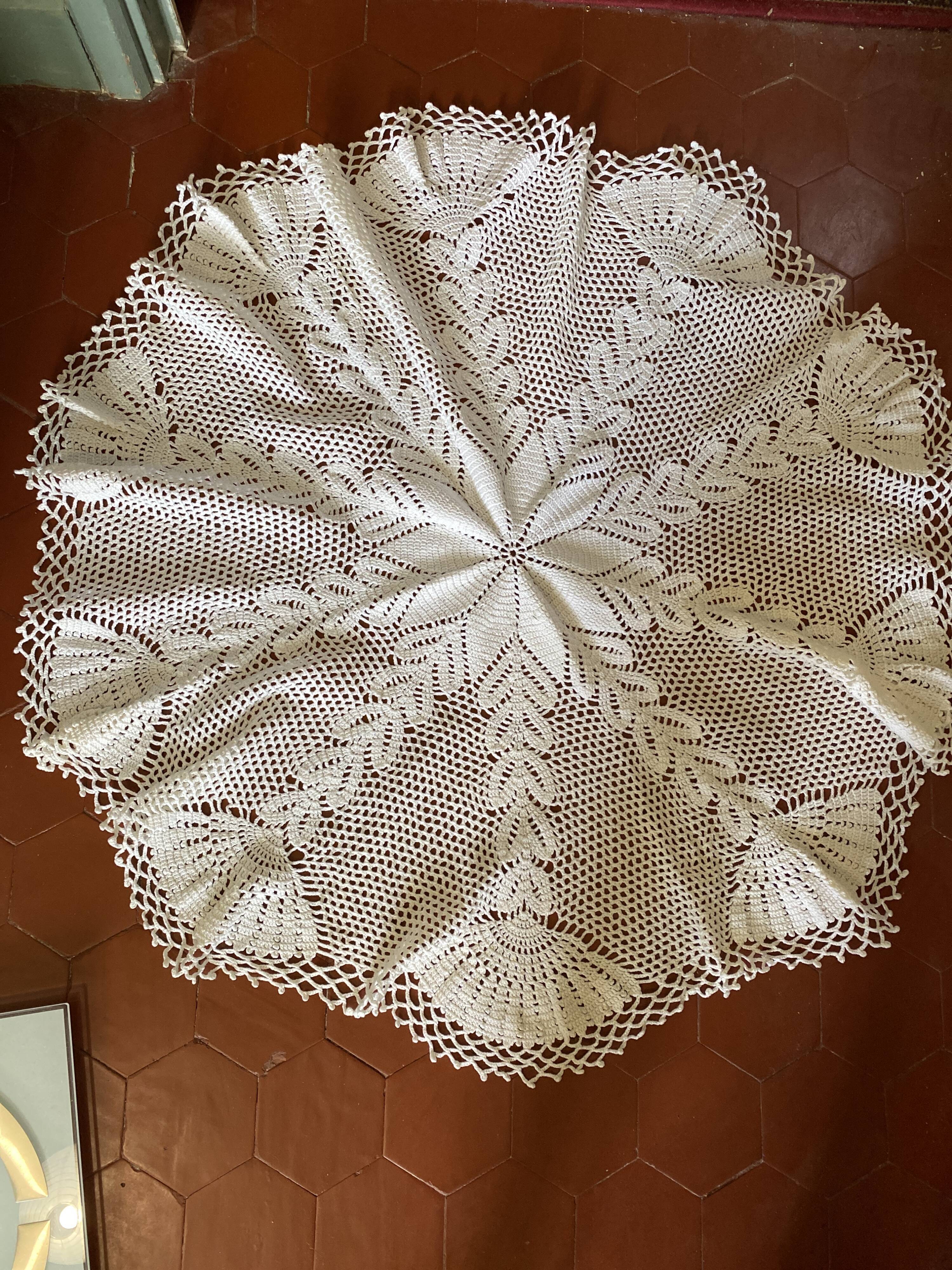 Nappe ronde au crochet