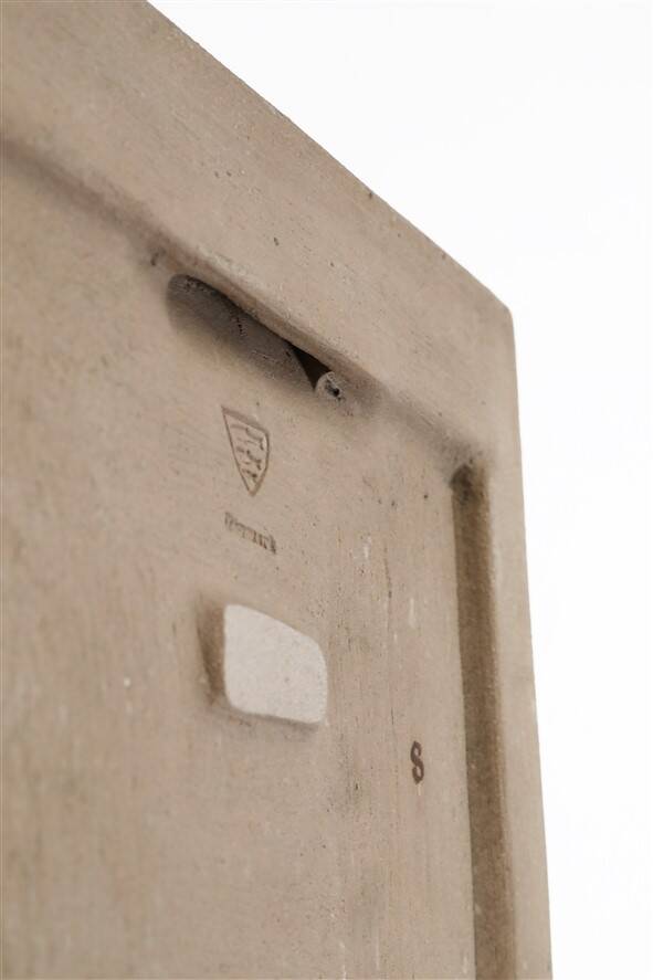 Rare “Abstract Wheels” ceramic relief by Marianne Starck for Michael Andersen / wall plaque / Mid-century Danish modern design / 1960s / 1970s
