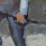 Swedish Artist, Figurative Modern Painting, 1951, Oil on Canvas, Framed