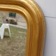 Antique louis-philippe gilt wood mirror from the 19th century. 102 cm x 65 cm