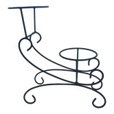Antique wrought iron plant stand