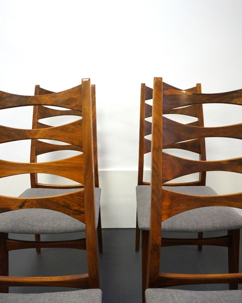 Ensemble de 4 chaises danoises années 60