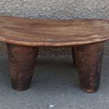 Antique wooden stool. Senufo African art from Côte d'Ivoire.