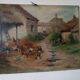 Oil painting on canvas Edmond Van Coppenolle (1846-1914) Landscape