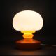 1970s Stepan Tabery Orange Glass Mushroom Table Lamp, Czechoslovakia