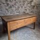 Antique oak flour chest from France, 19th century.