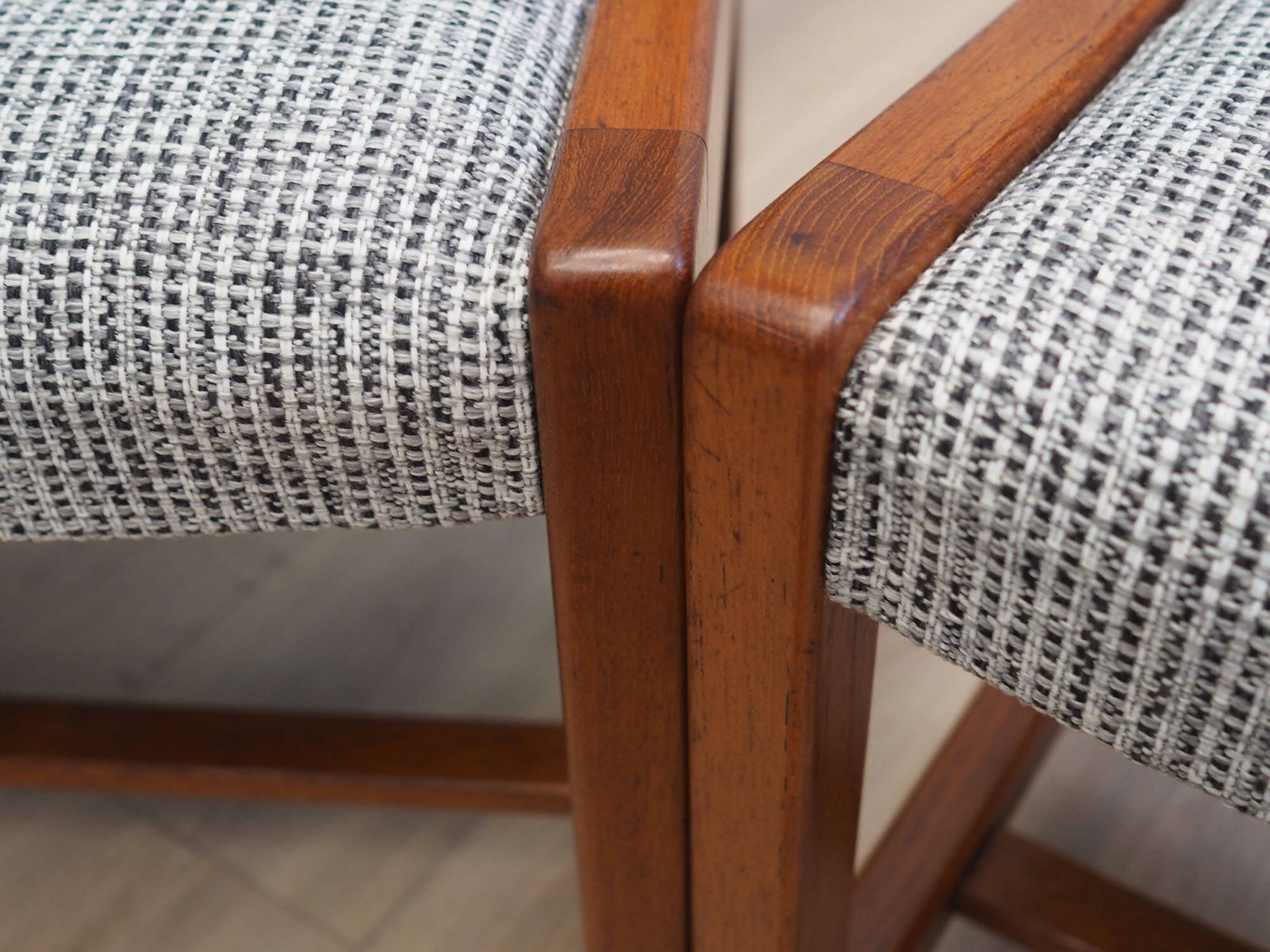 Set of five teak chairs, Danish design, 1970s, production: Denmark