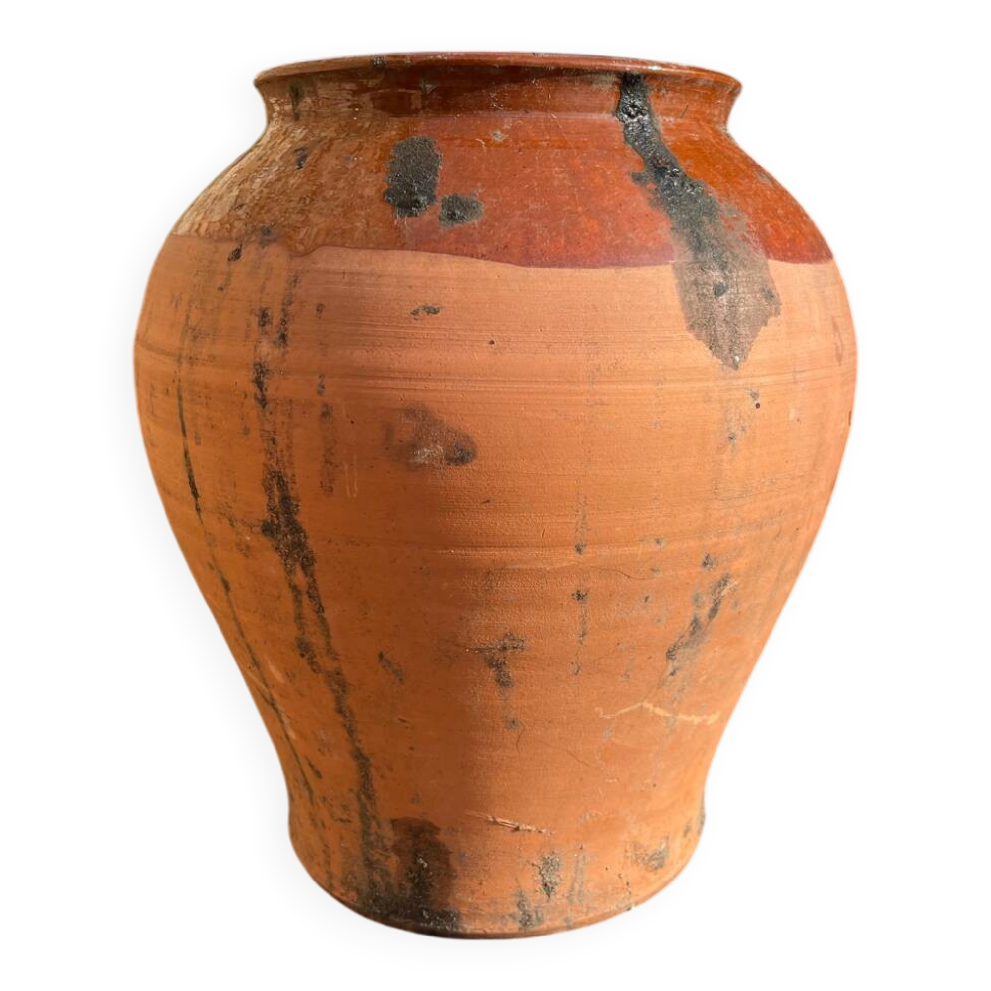 Terracotta pottery jar
